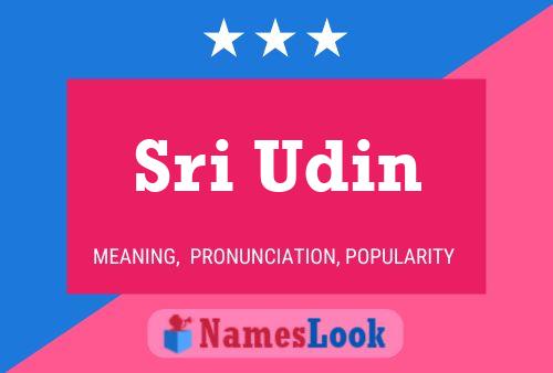 Sri Udin Name Poster