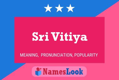 Sri Vitiya Name Poster