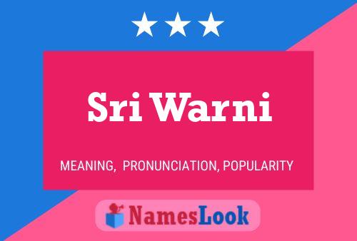 Sri Warni Name Poster