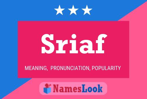 Sriaf Name Poster