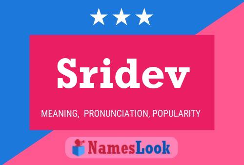 Sridev Name Poster