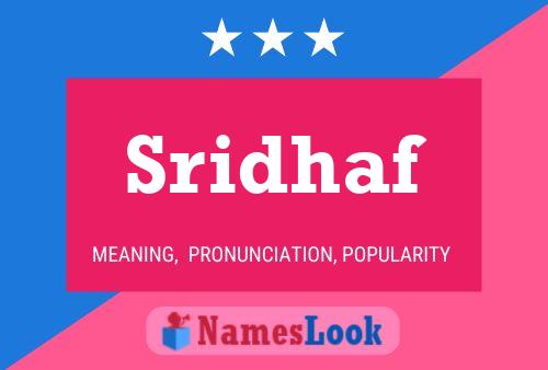 Sridhaf Name Poster