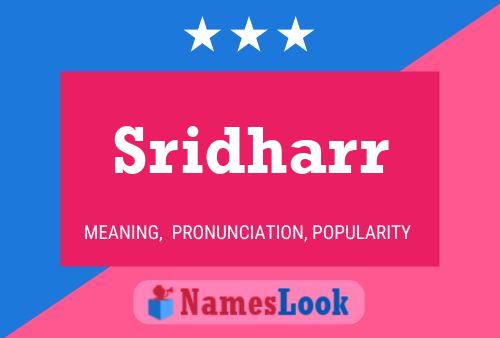 Sridharr Name Poster