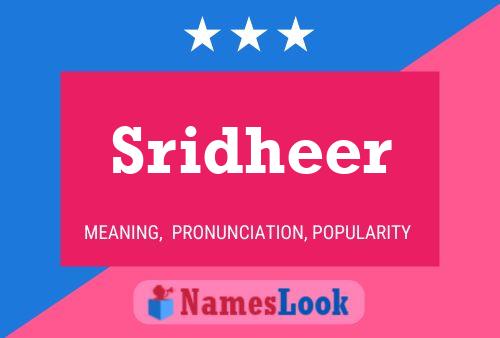 Sridheer Name Poster