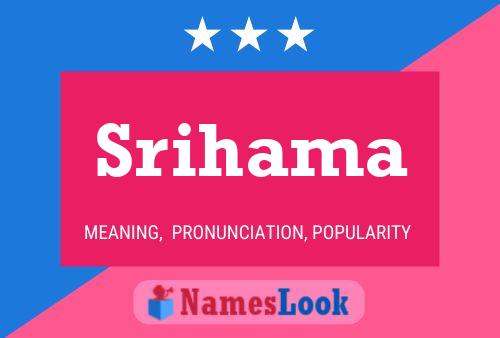 Srihama Name Poster