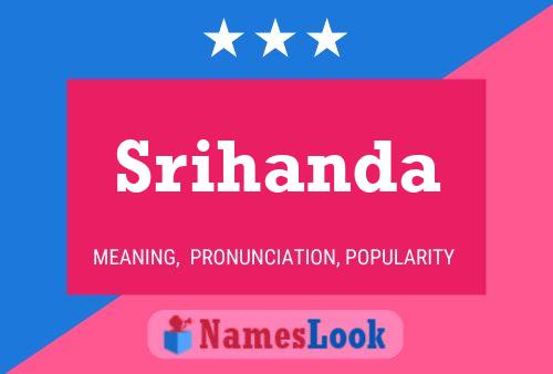 Srihanda Name Poster