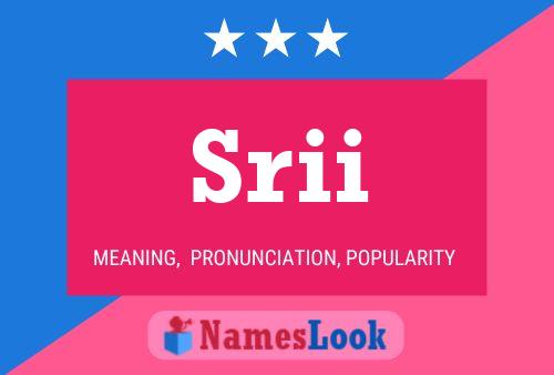 Srii Name Poster