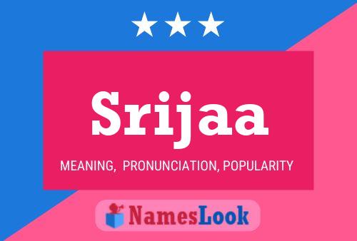 Srijaa Name Poster