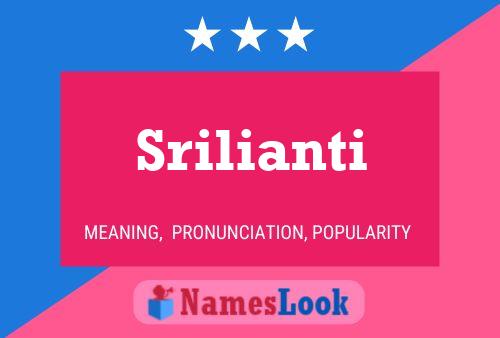 Srilianti Name Poster