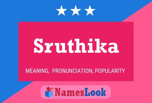 Sruthika Name Poster