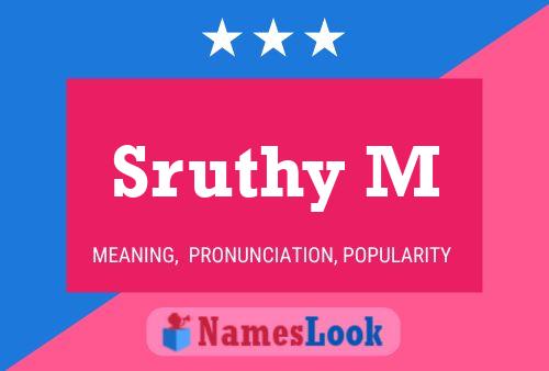 Sruthy M Name Poster