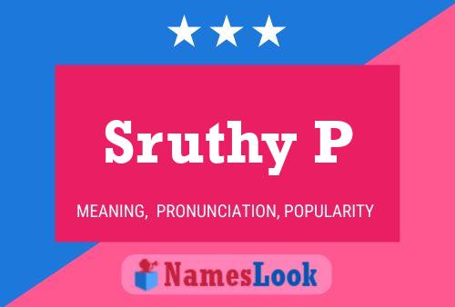 Sruthy P Name Poster