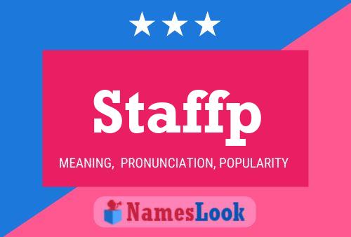 Staffp Name Poster