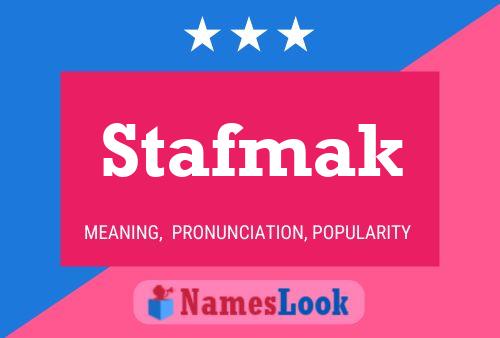 Stafmak Name Poster