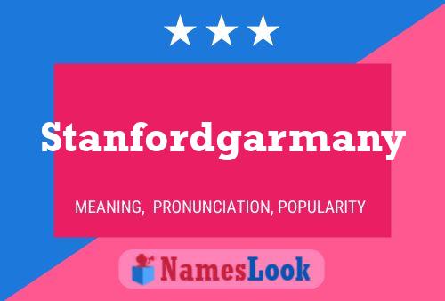 Stanfordgarmany Name Poster