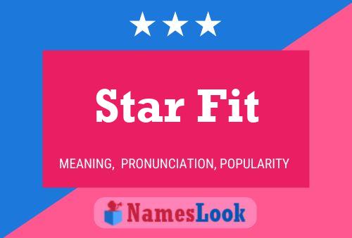 Star Fit Name Poster