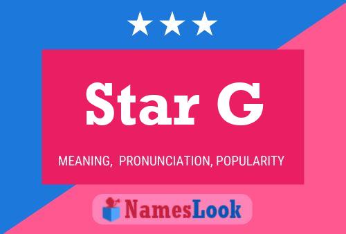 Star G Name Poster