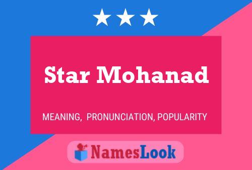 Star Mohanad Name Poster