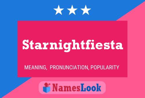 Starnightfiesta Name Poster