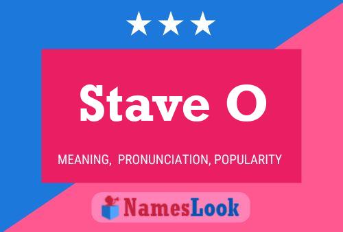 Stave O Name Poster