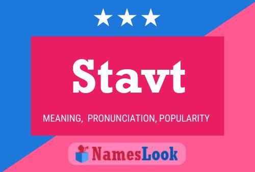 Stavt Name Poster