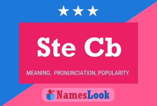 Ste Cb Name Poster