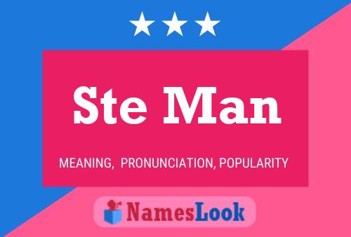 Ste Man Name Poster