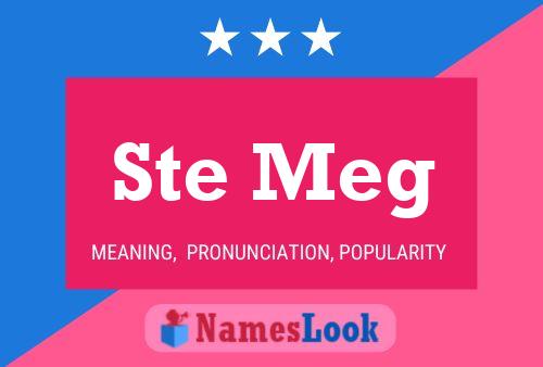 Ste Meg Name Poster