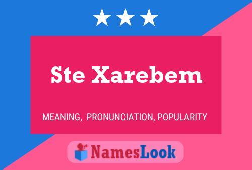 Ste Xarebem Name Poster