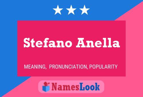 Stefano Anella Name Poster