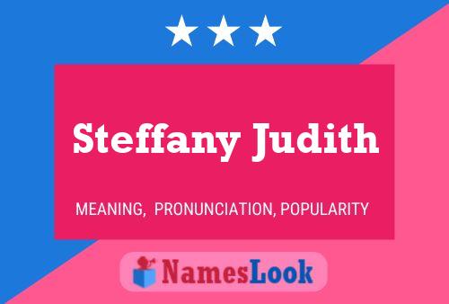 Steffany Judith Name Poster