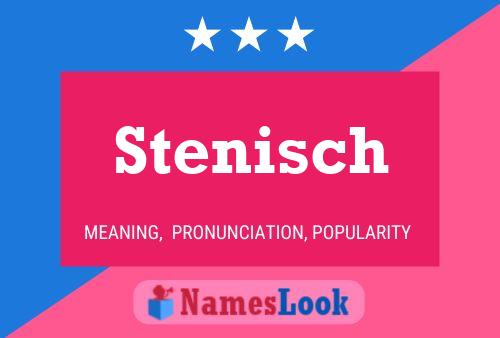 Stenisch Name Poster