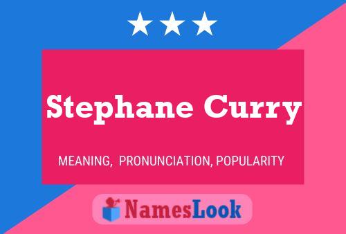 Stephane Curry Name Poster