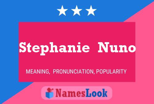 Stephanie  Nuno Name Poster