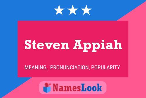 Steven Appiah Name Poster