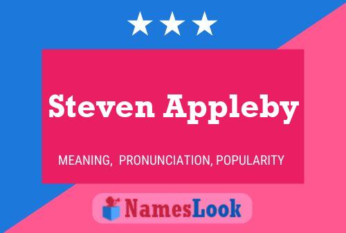 Steven Appleby Name Poster