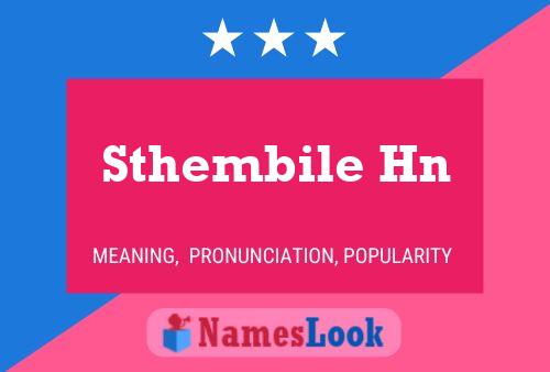 Sthembile Hn Name Poster