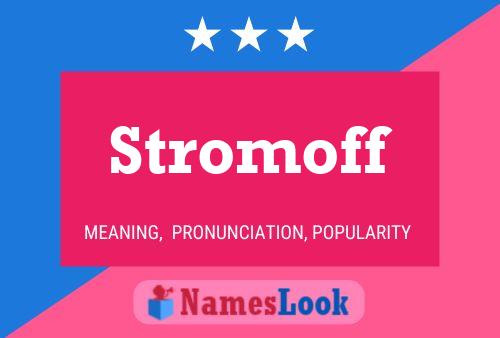 Stromoff Name Poster