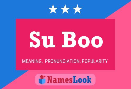 Su Boo Name Poster