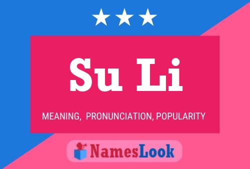 Su Li Name Poster