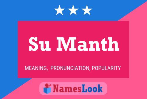 Su Manth Name Poster