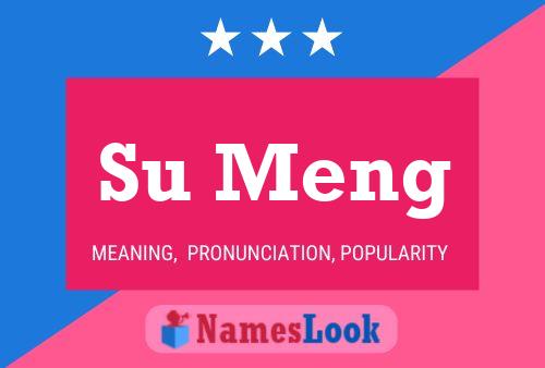 Su Meng Name Poster