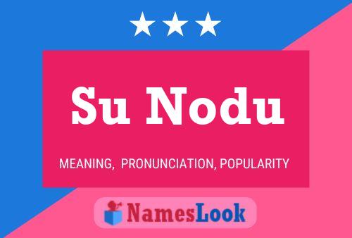 Su Nodu Name Poster