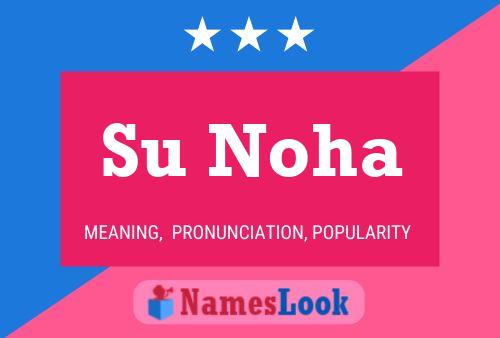 Su Noha Name Poster