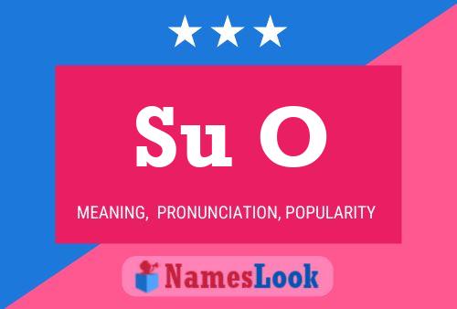 Su O Name Poster