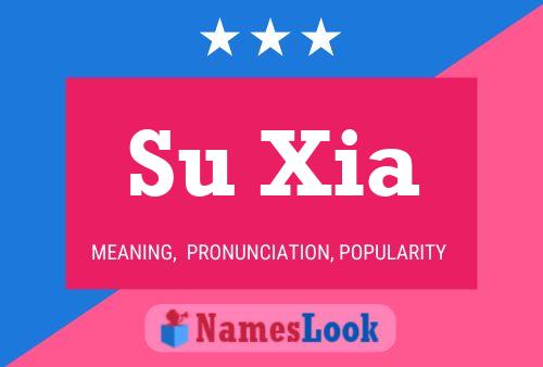 Su Xia Name Poster