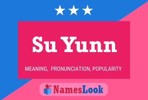 Su Yunn Name Poster