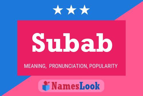 Subab Name Poster