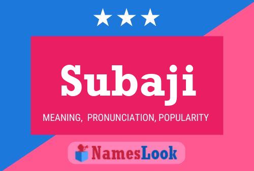 Subaji Name Poster