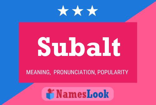 Subalt Name Poster